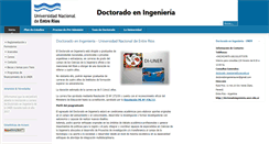 Desktop Screenshot of doctoradoingenieria.uner.edu.ar