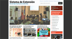 Desktop Screenshot of extension.uner.edu.ar